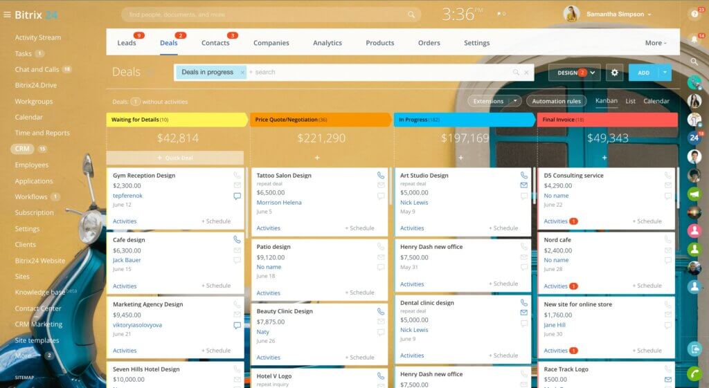 Bitrix24: All-in-One CRM & Projektmanagement für Start-ups, KMU & Teams 8 Verkaufschancen