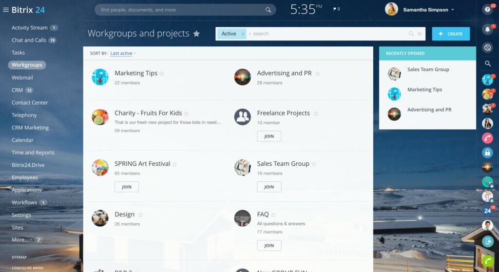 Bitrix24: All-in-One CRM & Projektmanagement für Start-ups, KMU & Teams 10 Projektgruppen